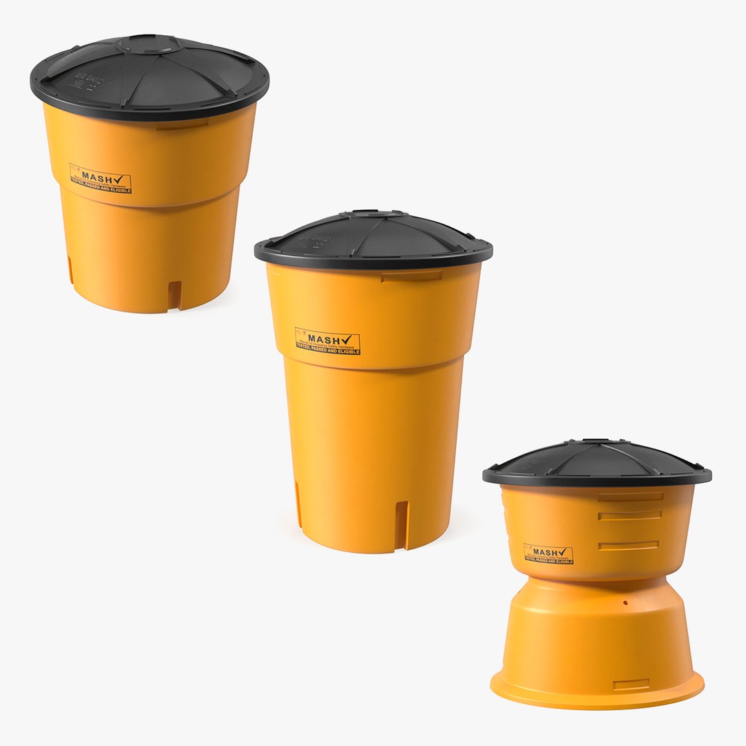Sand Barrels Collection 3D model preview