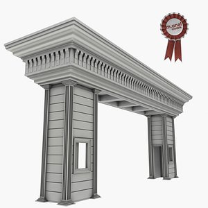 3D guard house guardhouse