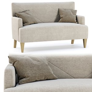 HBF Brentwood Loveseat with button back