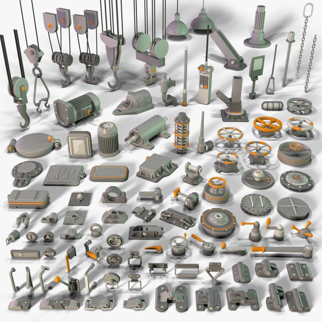 Industrial Kitbash 5 - 100 pieces 3D model - TurboSquid 1790962