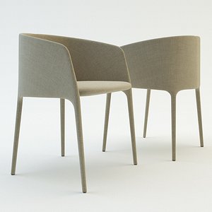 mdf italia achille armchair 3d model