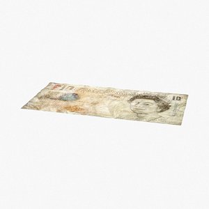 10 Pound Note Distressed Single