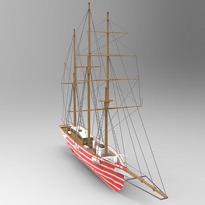 3D santa ship