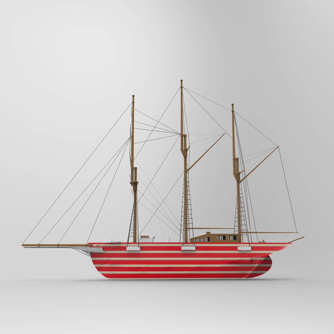 3D Santa Ship - TurboSquid 1566328