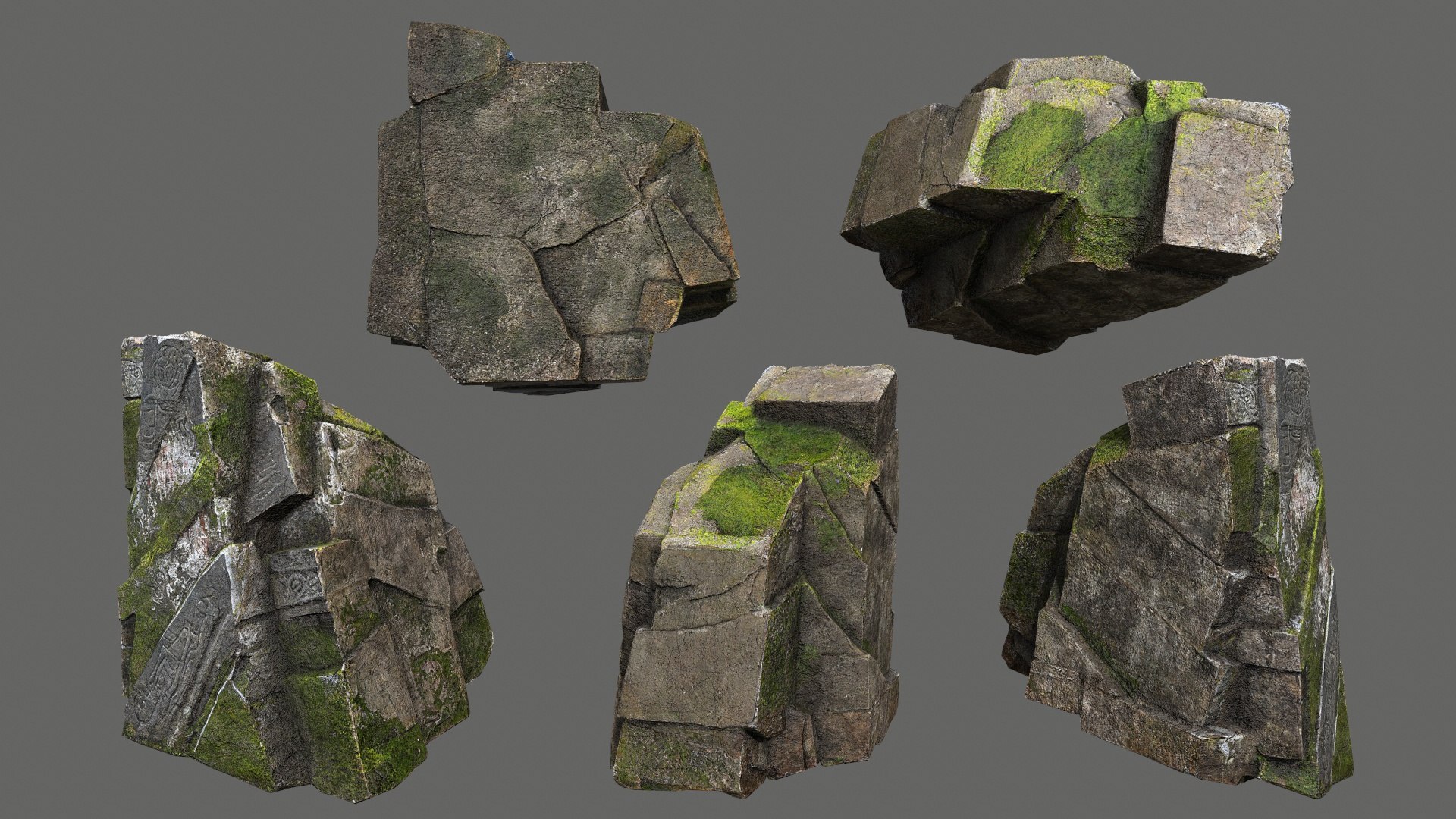 Maya Ruin Rocks 3D Model - TurboSquid 2311040