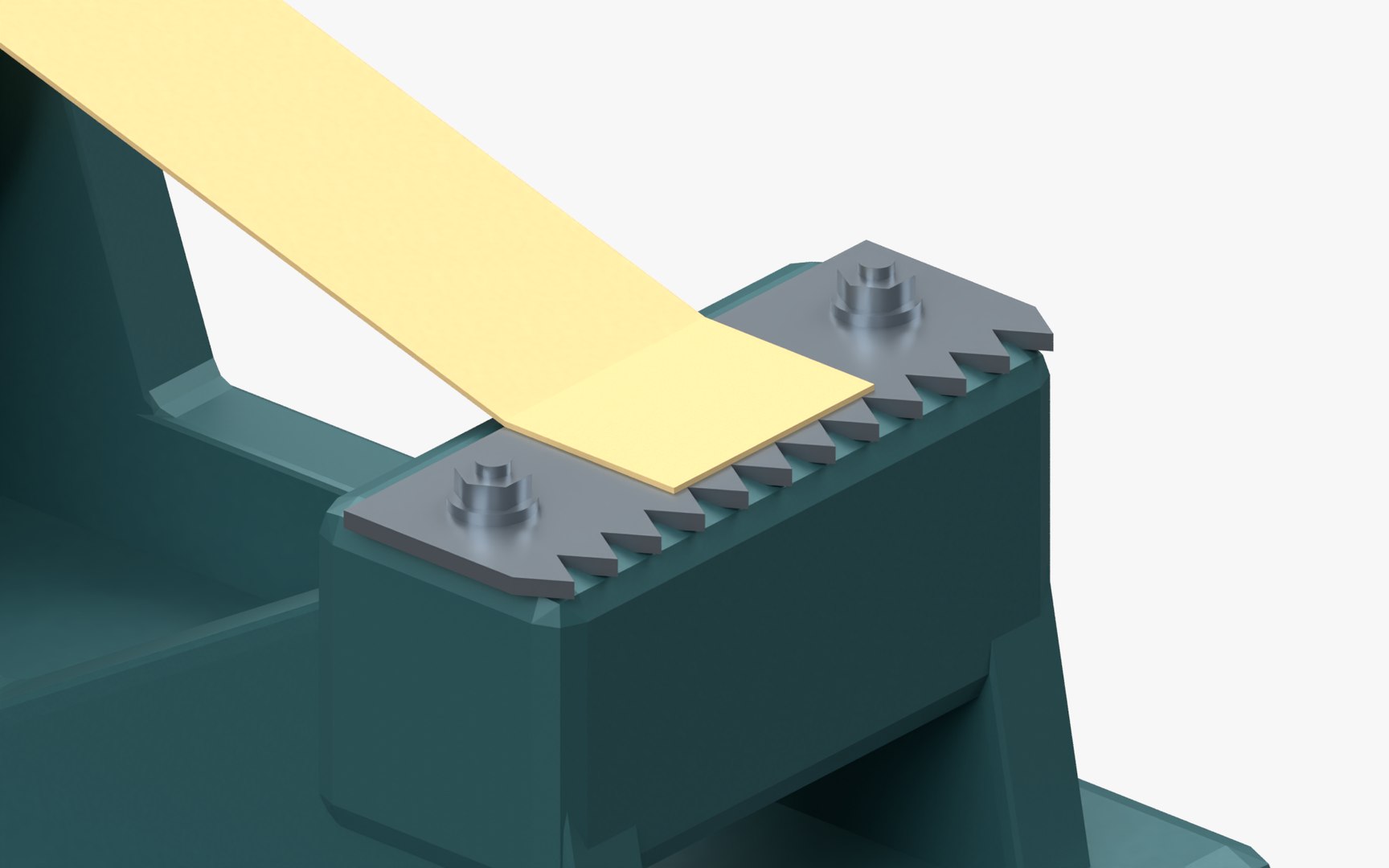 3D Desk Tape Dispenser with Kraft Roll and Serrated Cutter model https://p.turbosquid.com/ts-thumb/kD/6vIWXB/NT/04serratedcutter/png/1792173380/1920x1080/fit_q87/b3909487d04a48323a28f2988194ca8ebd2ddb8b/04serratedcutter.jpg