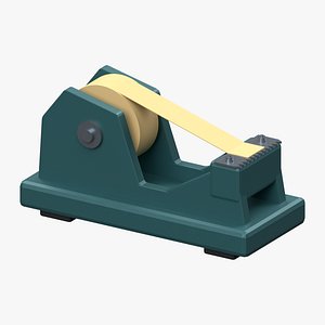 Desk Tape Dispenser with Kraft Roll and Serrated Cutter