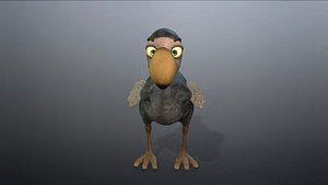 3D cartoon animal dodo
