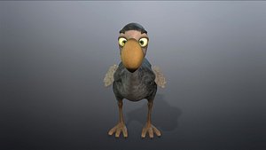 Cartoon Animal Dodo 3D Model