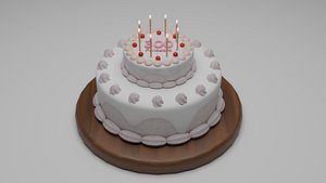 3D 300 Followers Celebration Cake