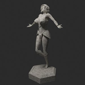3D Virgo zodiac statue 3D model