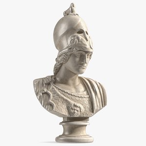 Bust Athena Giustiniani Marble 3D