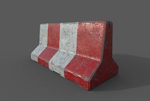 Traffic barriers Low-poly