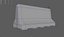 Traffic barriers Low-poly