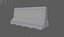 Traffic barriers Low-poly