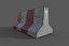 Traffic barriers Low-poly