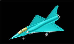 Mirage 2000 Fighter Aircraft Solid Assembly Model