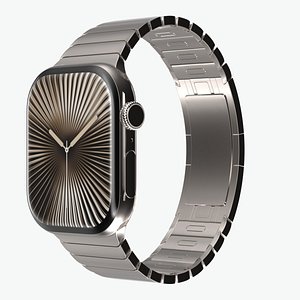 3D Apple Watch Series 10 Titanium Natural