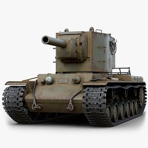 soviet kv-2 gameready 3D model