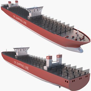 3D container ship