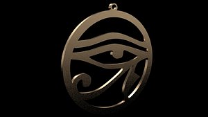 3D Horus eye pendant