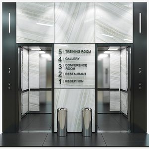 3D passenger elevator model