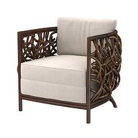 Palecek auburn lounge chair 3d model