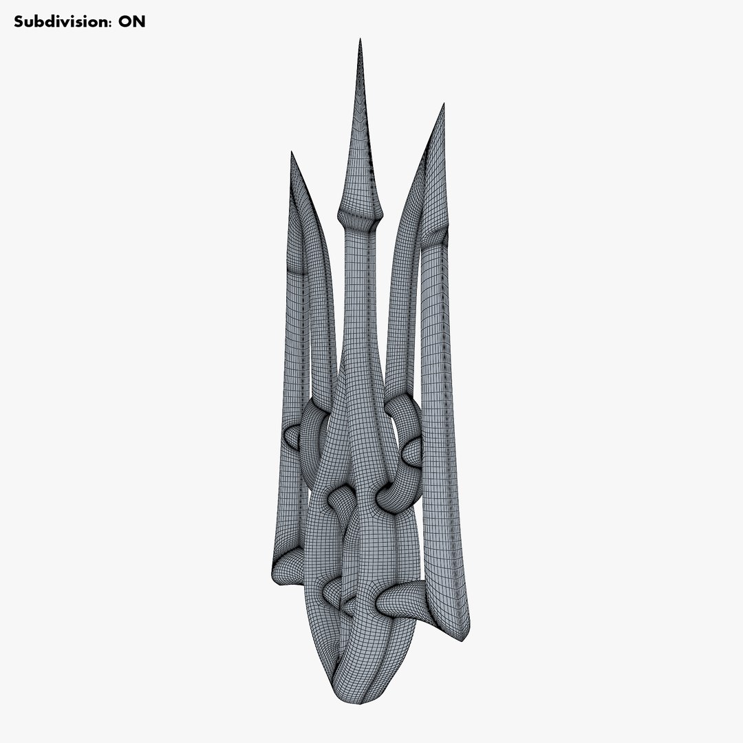 Stylized Ukrainian Tryzub M 3 3D Model - TurboSquid 1909048