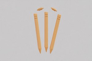 3D model Cricket Stumps