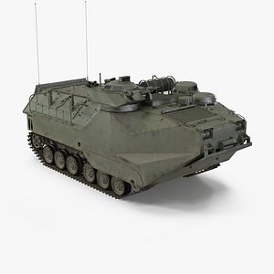 assault amphibious vehicle aav7 3D model