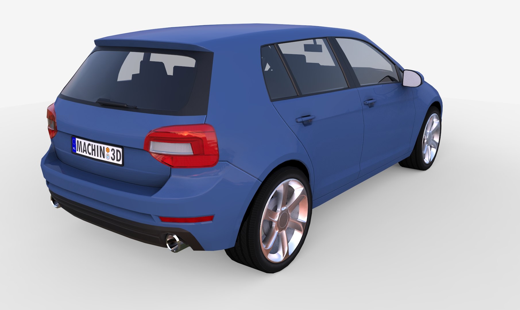 3d model generic hatchback club
