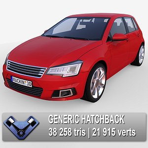 3d model generic hatchback club