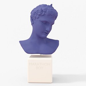 marathon boy statue 3D model