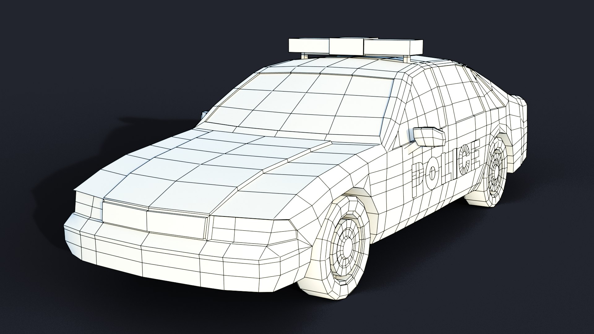 Low-poly Generic Police Car model - TurboSquid 1953868
