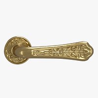 Sharjah door handle sige gold Classic style
