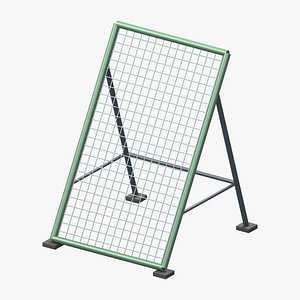 Garden Soil Sieve with Open Wire Grid and Braced Stand