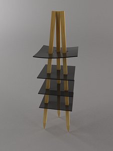 japan shelve 3d model