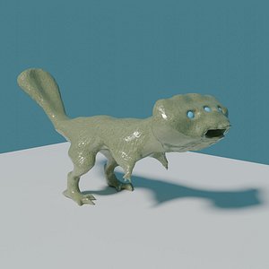 3D Alien Herbivorous Dinosaur model
