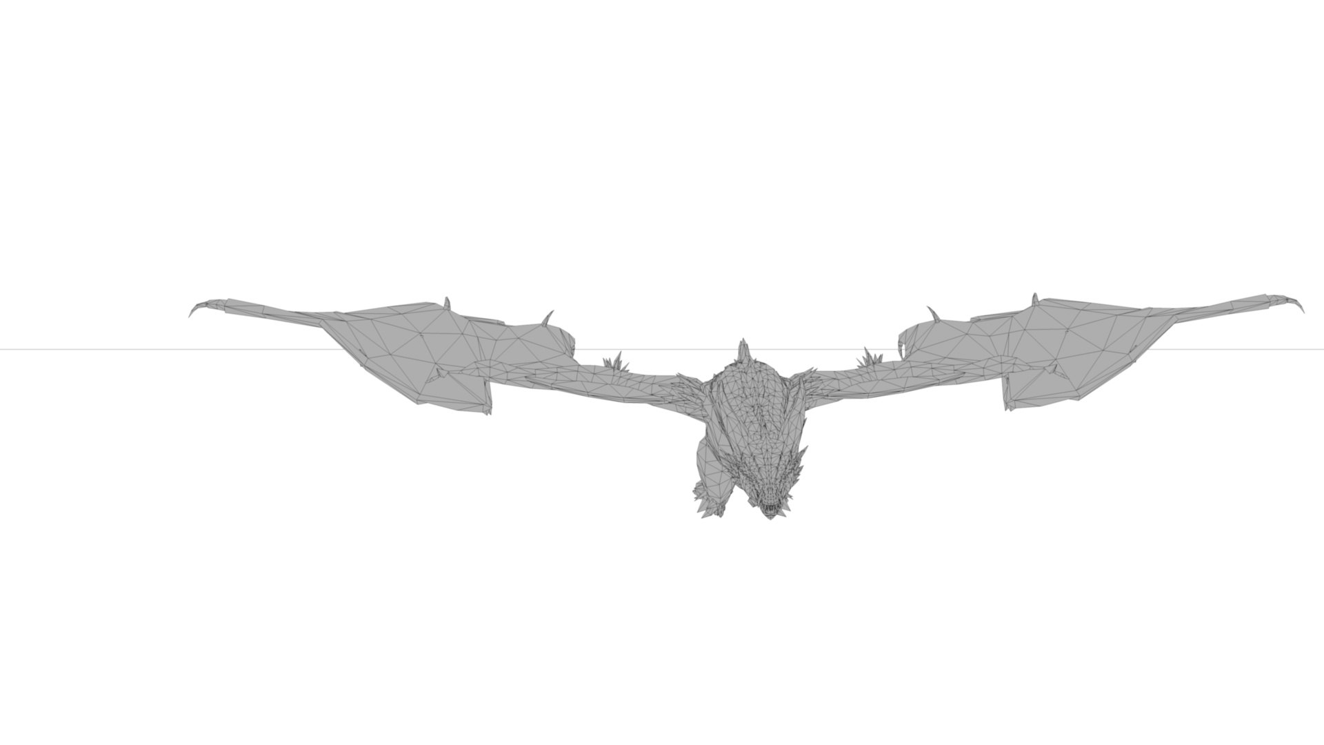 3D Model Mountain Dragon Low-poly 3D Model - TurboSquid 2152959