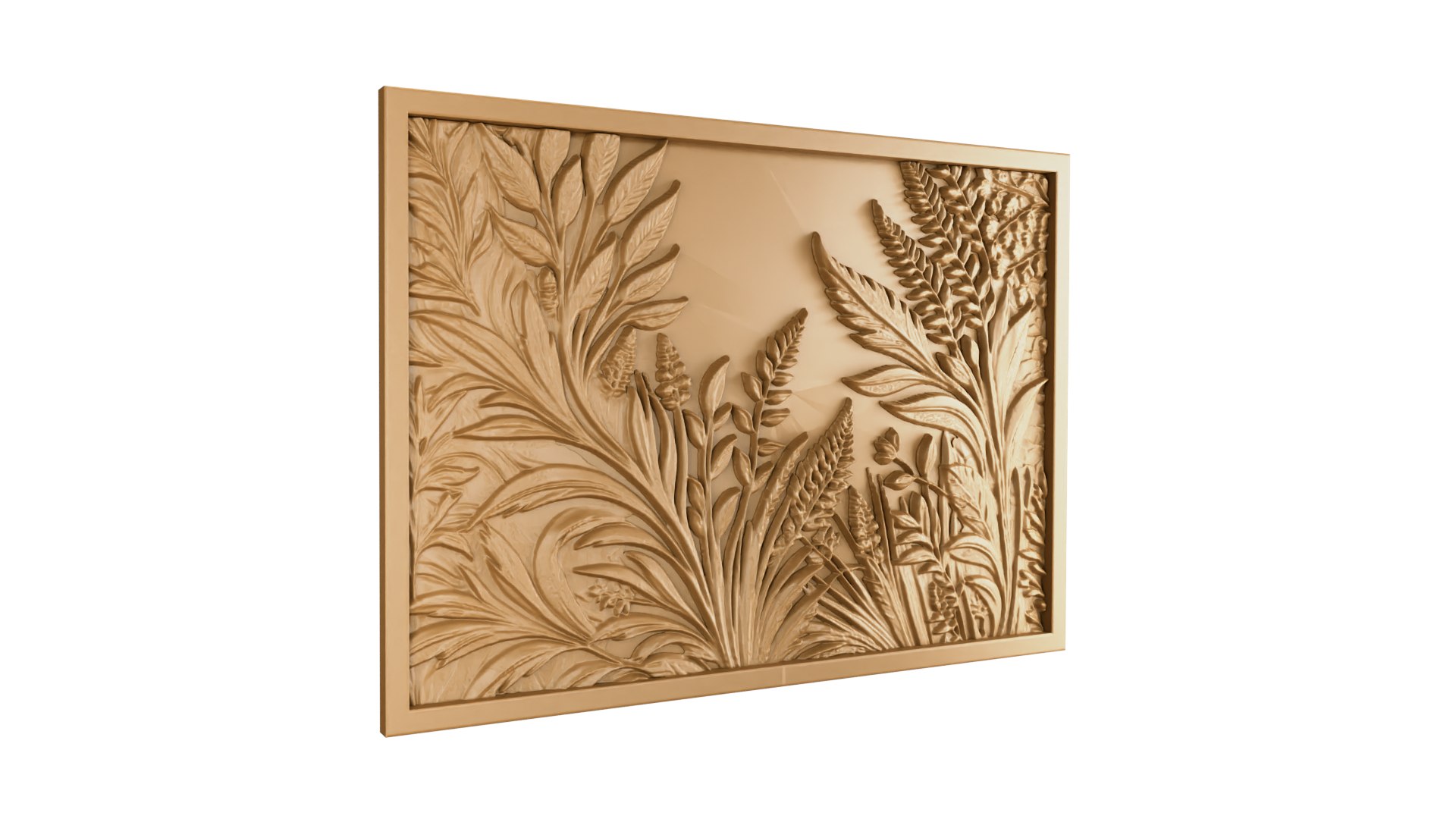 3D Modern Panel Wall Decor Set Wall Relief Mural CNC 70 Model