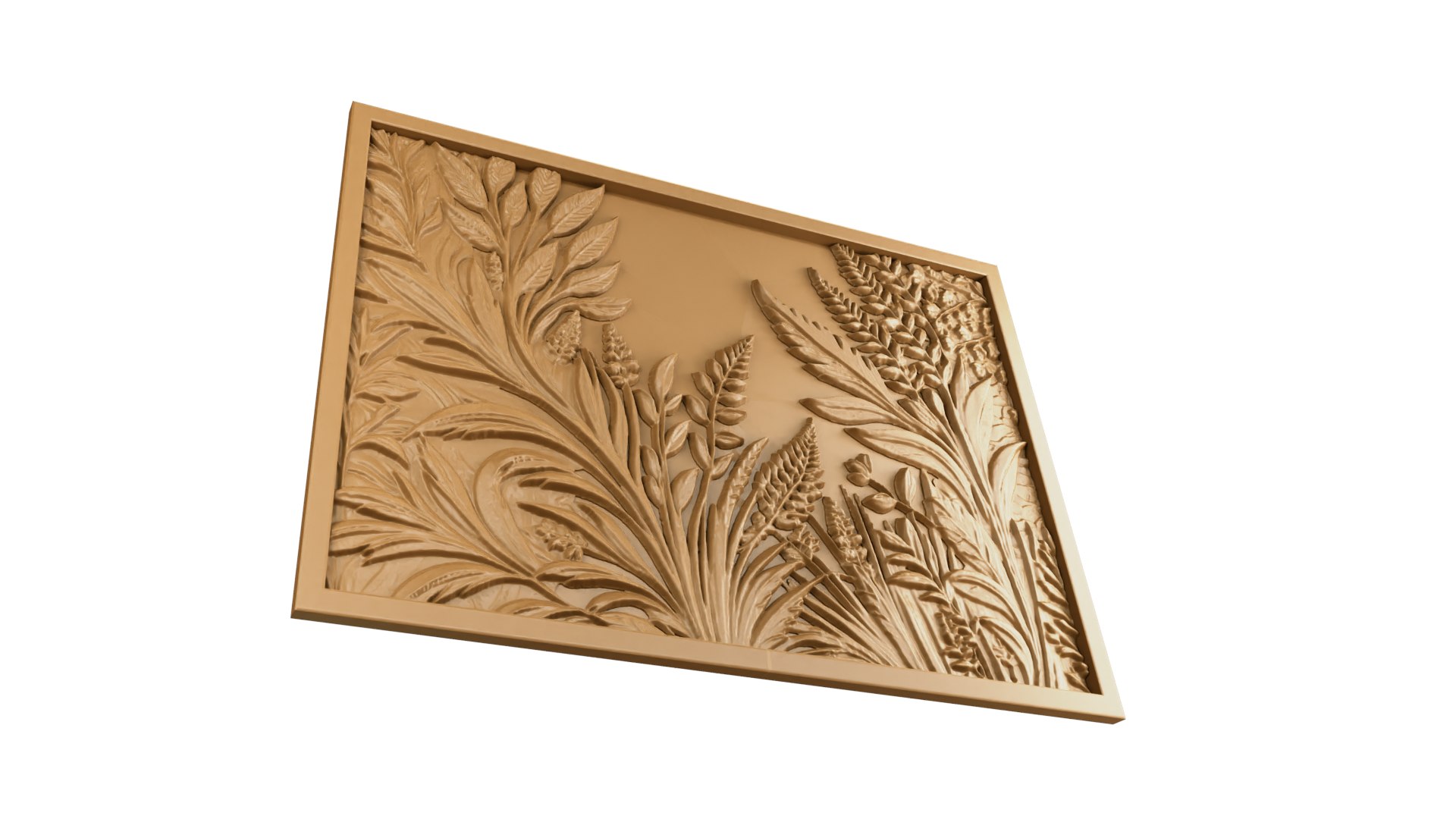 3D Modern Panel Wall Decor Set Wall Relief Mural CNC 70 Model ...