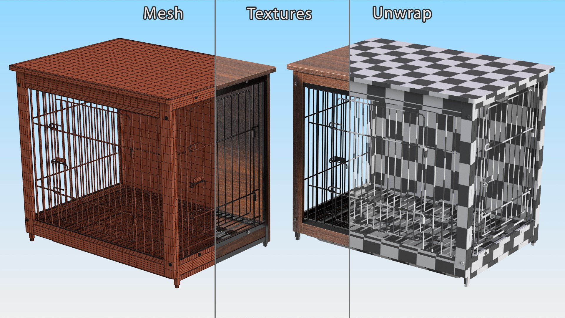 3D Wooden Crate with Metal Grid for Pets https://p.turbosquid.com/ts-thumb/kD/n3OmJ8/WE/woodencratewithmetalgridforpetsvray3dmodel020/jpg/1701997569/1920x1080/fit_q87/f2495d26a46d78a1941d0b5d4ddd7ee3e676cd4a/woodencratewithmetalgridforpetsvray3dmodel020.jpg