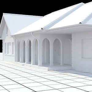 single-family house 3d model