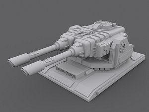 3ds max laser turret
