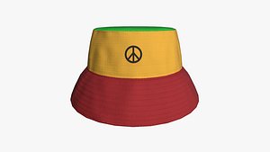 3D Bucket Hat 11 - Character Design Fashion model