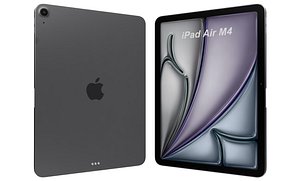Apple iPad Air M4 11 inch 2026 Space Gray 3D