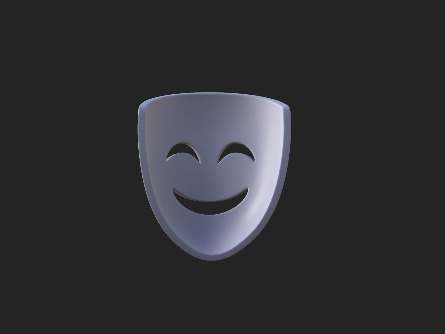 3D Smile Mask https://p.turbosquid.com/ts-thumb/kD/zl9o8b/iu/xx_145913x/jpg/1735117646/1920x1080/fit_q87/4c65e5b0dde5132c30036311039f05efc5201d0b/xx_145913x.jpg
