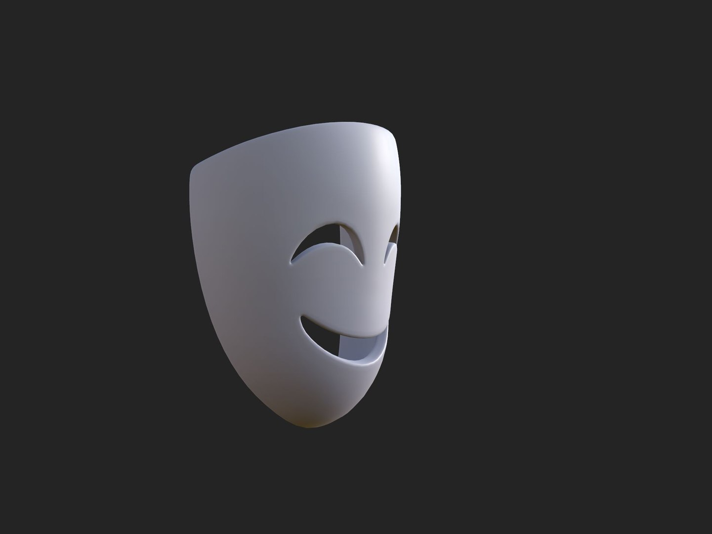 3D Smile Mask https://p.turbosquid.com/ts-thumb/kD/zl9o8b/pL/xx_145901x/jpg/1735117645/1920x1080/fit_q87/a10e1e0f717b3f747893e529ea7574748f9842b8/xx_145901x.jpg