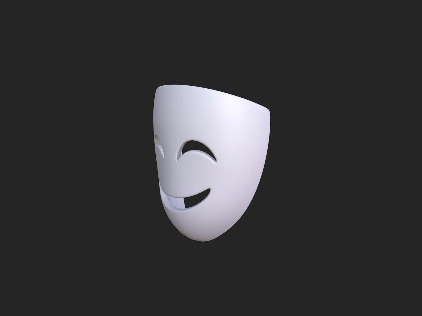 3D Smile Mask https://p.turbosquid.com/ts-thumb/kD/zl9o8b/vH/xx_145925x/jpg/1735117650/1920x1080/fit_q87/5a2478e02b4b39c910045ca0205799fc3c6bfb76/xx_145925x.jpg