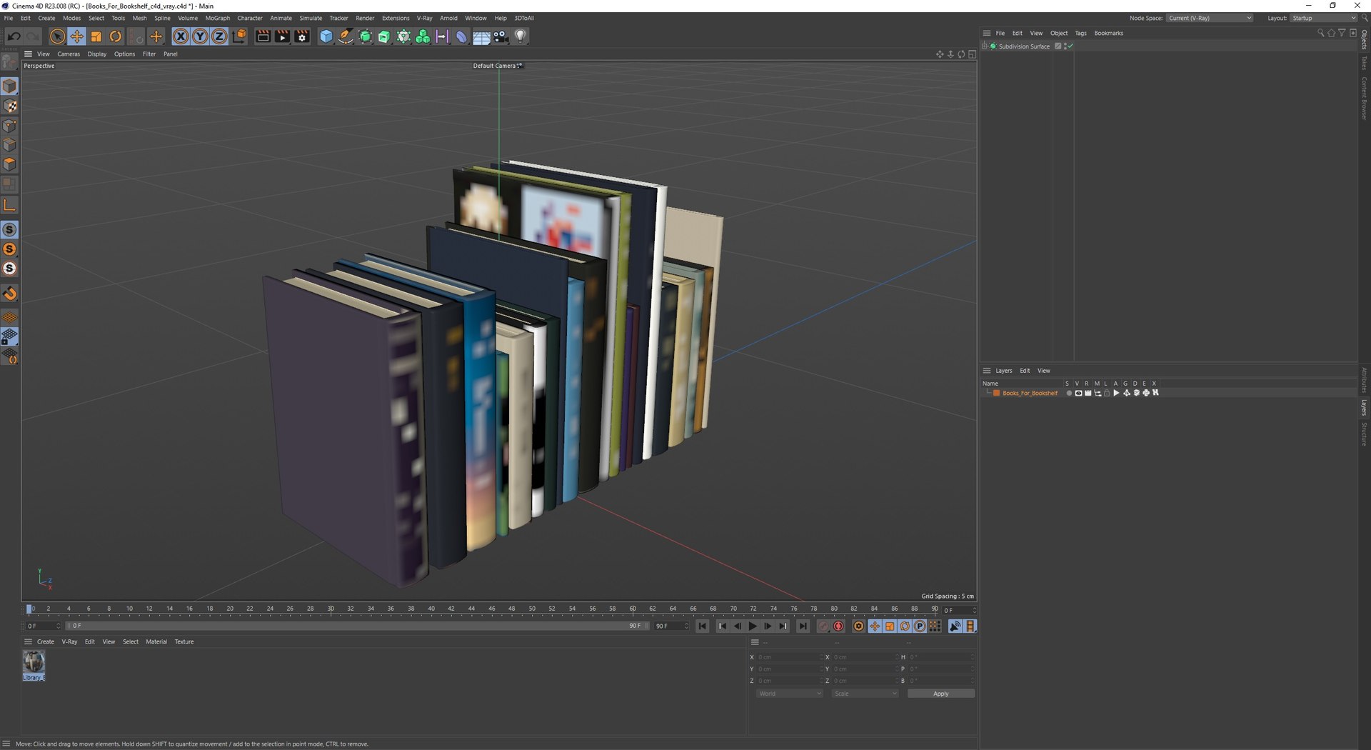 3D Model Books For Bookshelf - TurboSquid 2320974